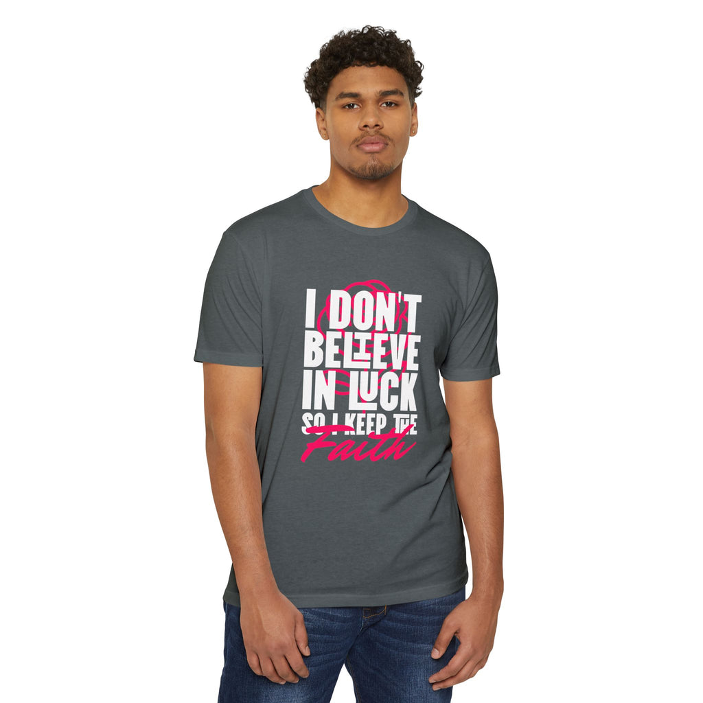 Over Luck T-Shirt – Conviction Over Superstition – product view 17