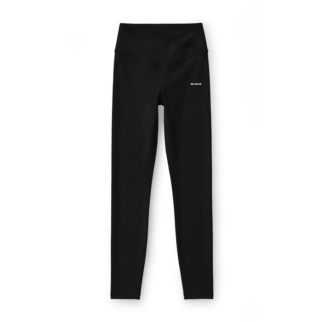 RW ACTIVE Women’s Luxe Crossover Leggings — Black — product image 4