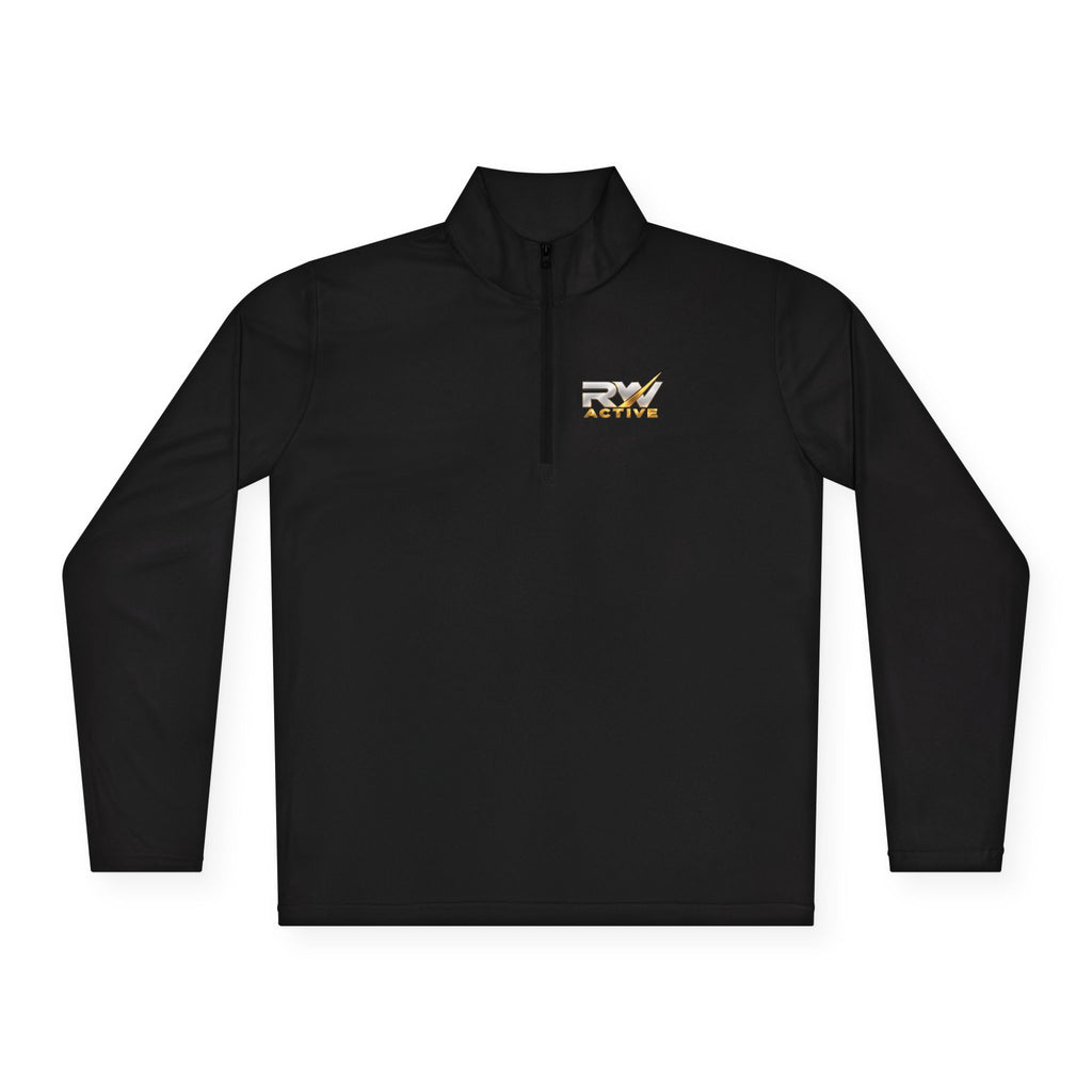 RW ACTIVE Essential Performance Quarter-Zip Pullover — Black