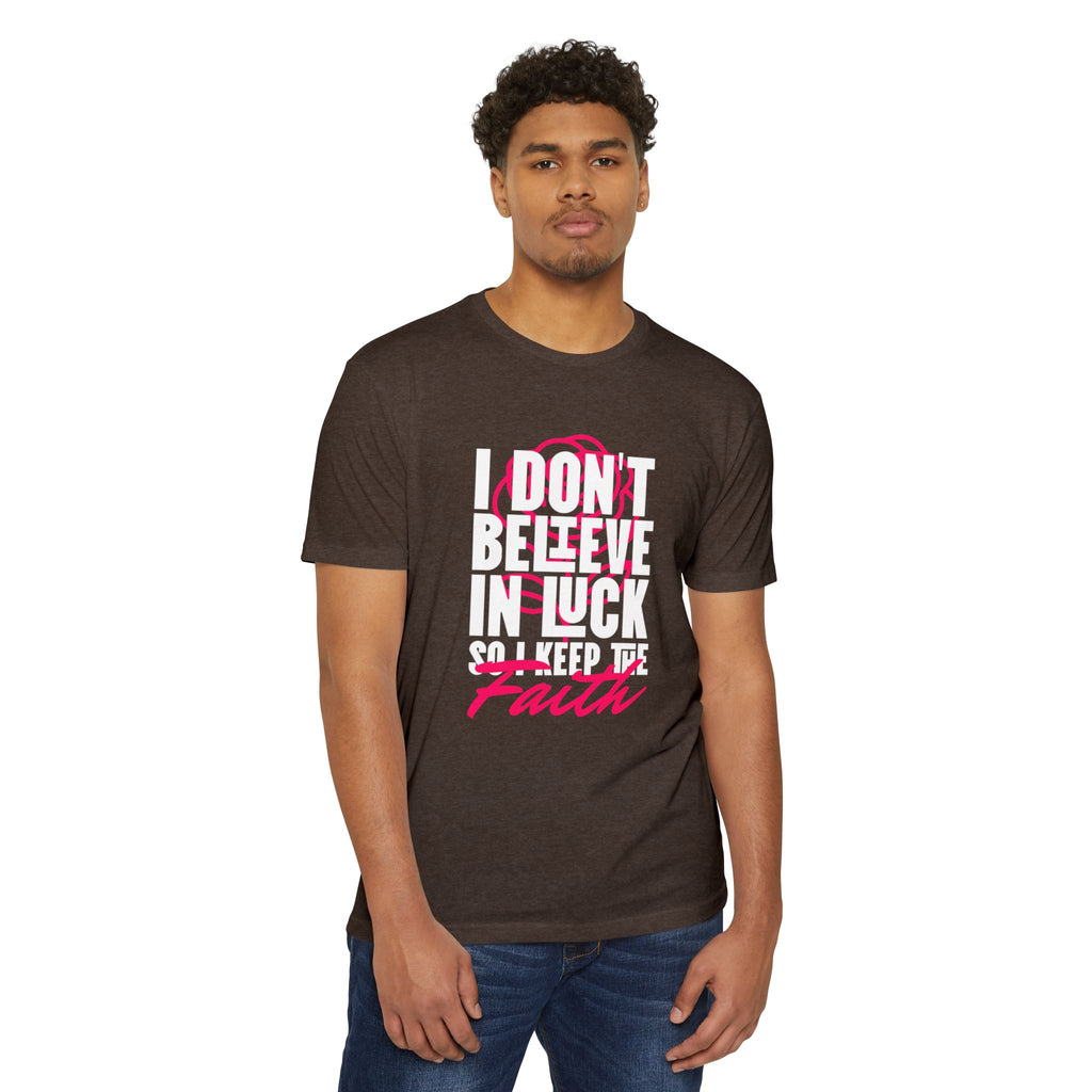 Over Luck T-Shirt – Conviction Over Superstition – product view 7