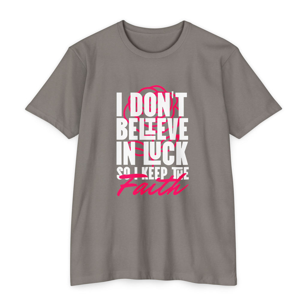 Over Luck T-Shirt – Conviction Over Superstition – product view 4