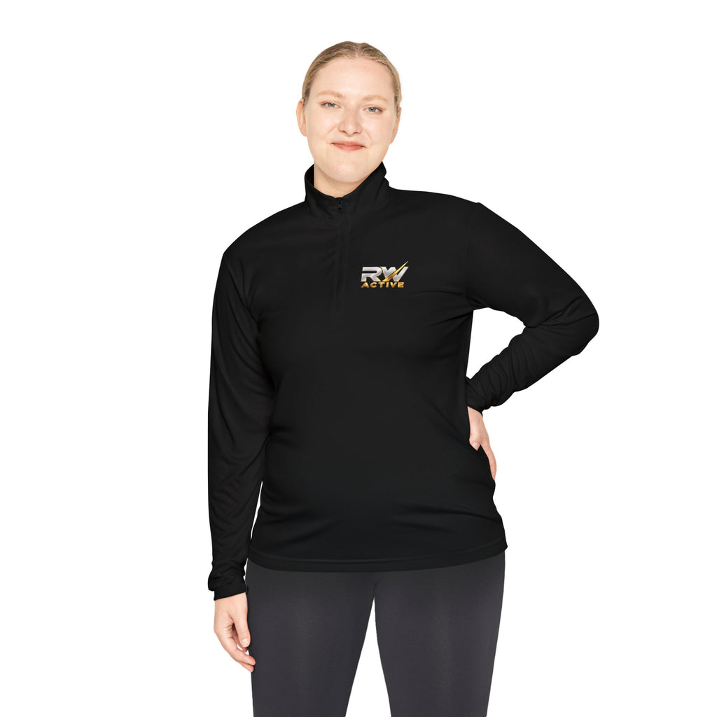 RW ACTIVE Essential Performance Quarter-Zip Pullover — Black