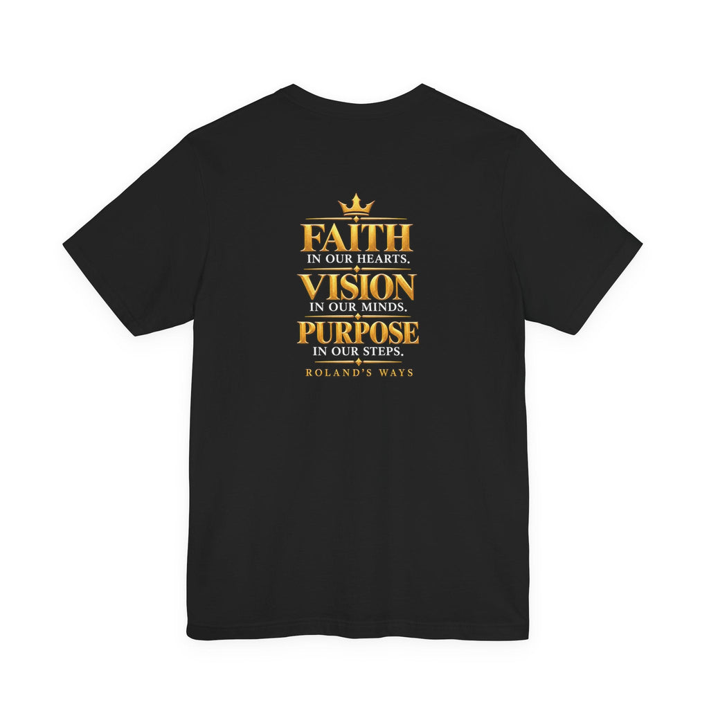 Back print preview — Faith in our hearts, Vision in our minds, Purpose in our steps