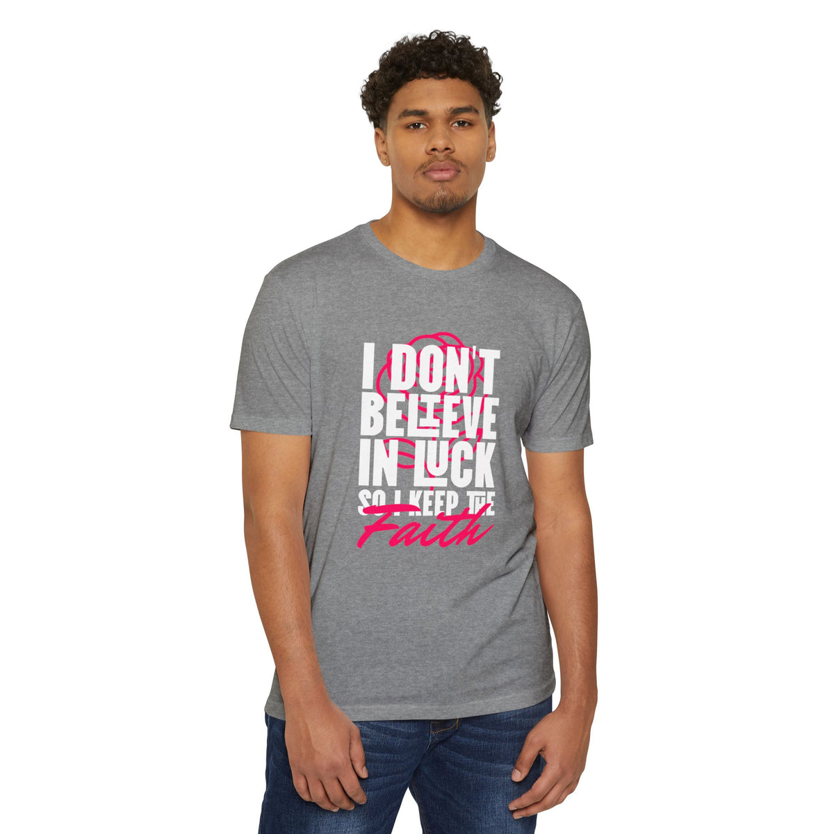 Over Luck T-Shirt – Conviction Over Superstition – product view 18