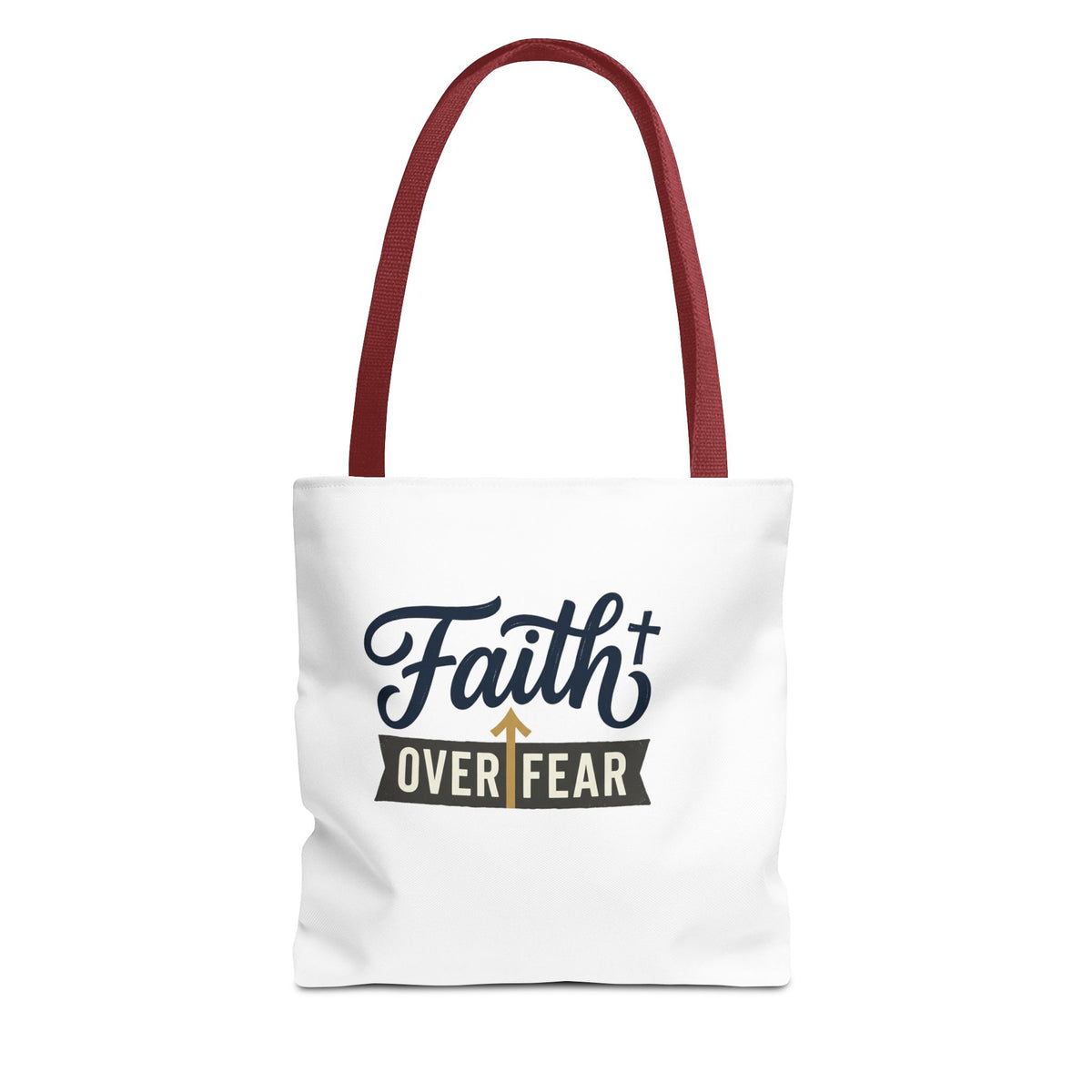 Faith Over Fear Tote Bag – Inspirational Christian Gift for Women – product view 2