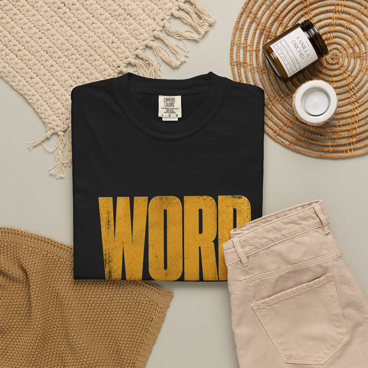 Word of God Gold Crown Heavyweight T-Shirt