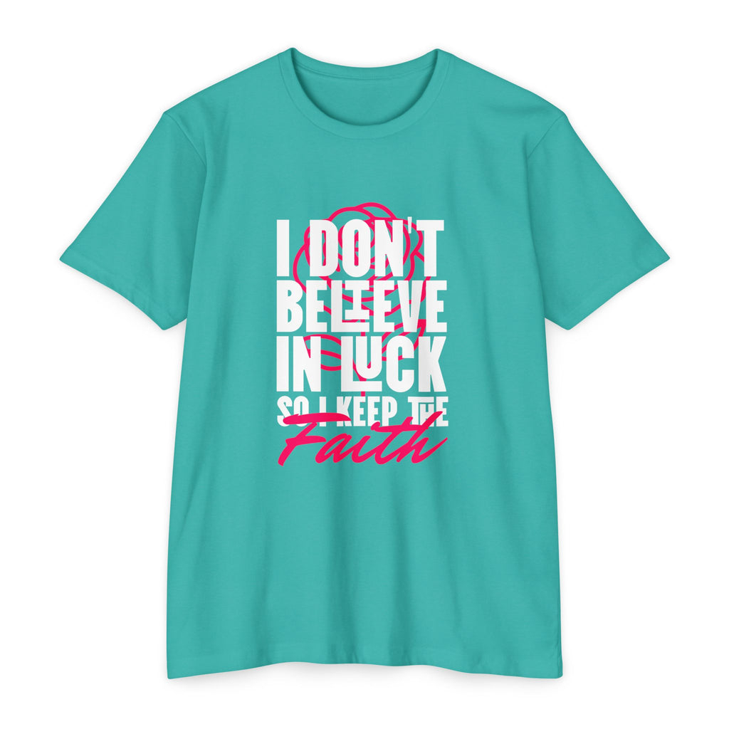 Over Luck T-Shirt – Conviction Over Superstition – product view 5