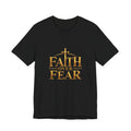 Faith Over Fear Gold Cross T-Shirt — product image 1