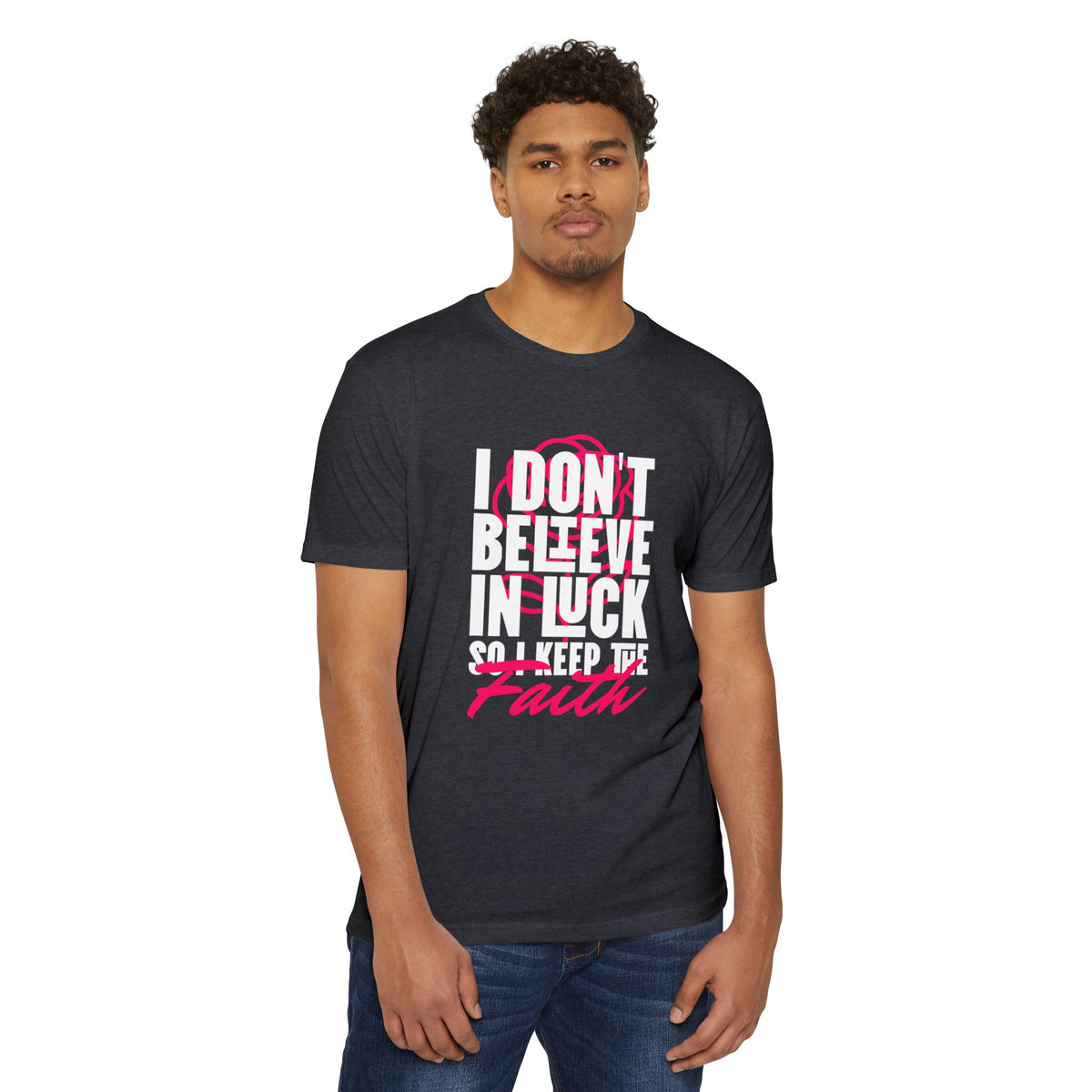 Over Luck T-Shirt – Conviction Over Superstition – product view 19