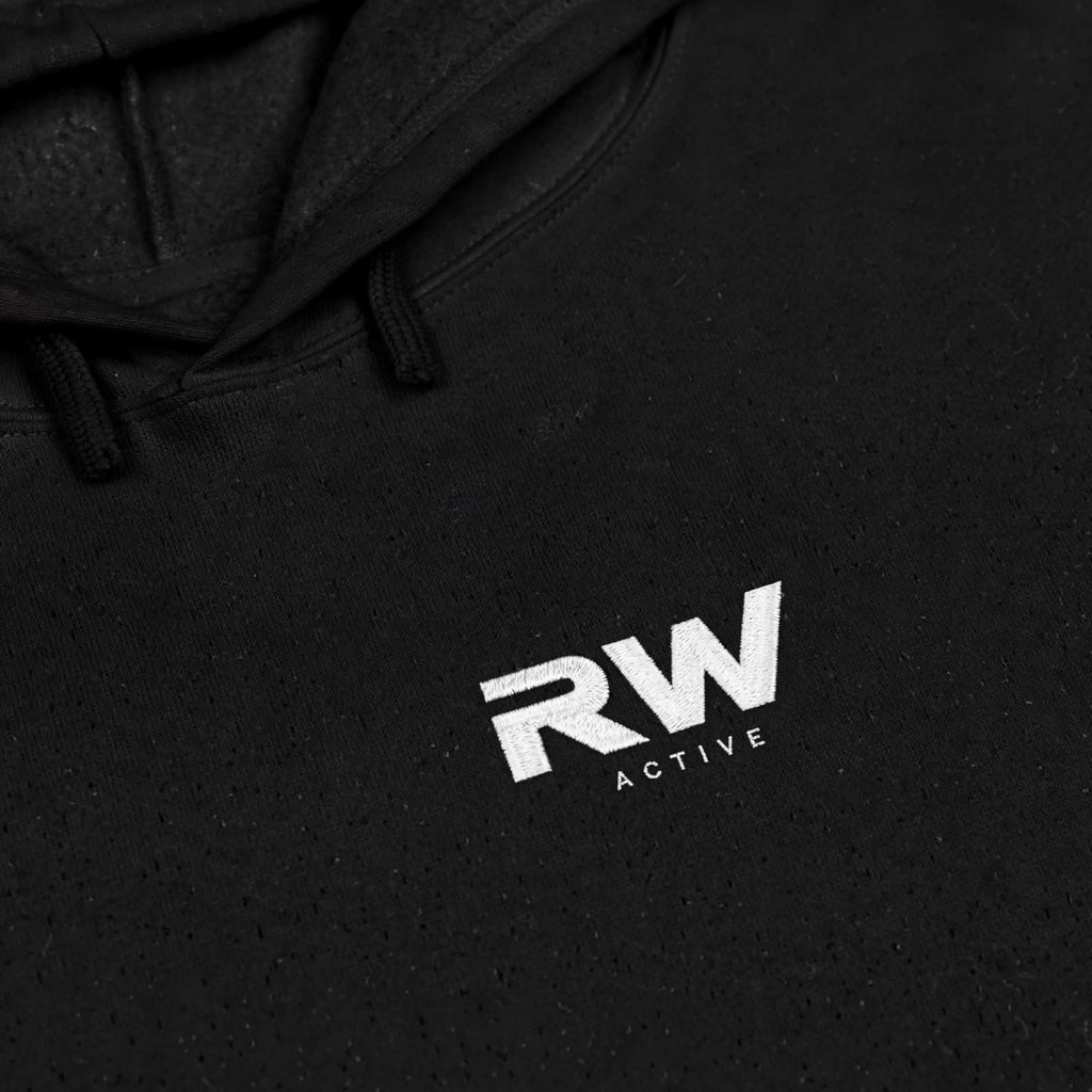 RW ACTIVE Women’s Everyday Crop Hoodie — Black — product image 5