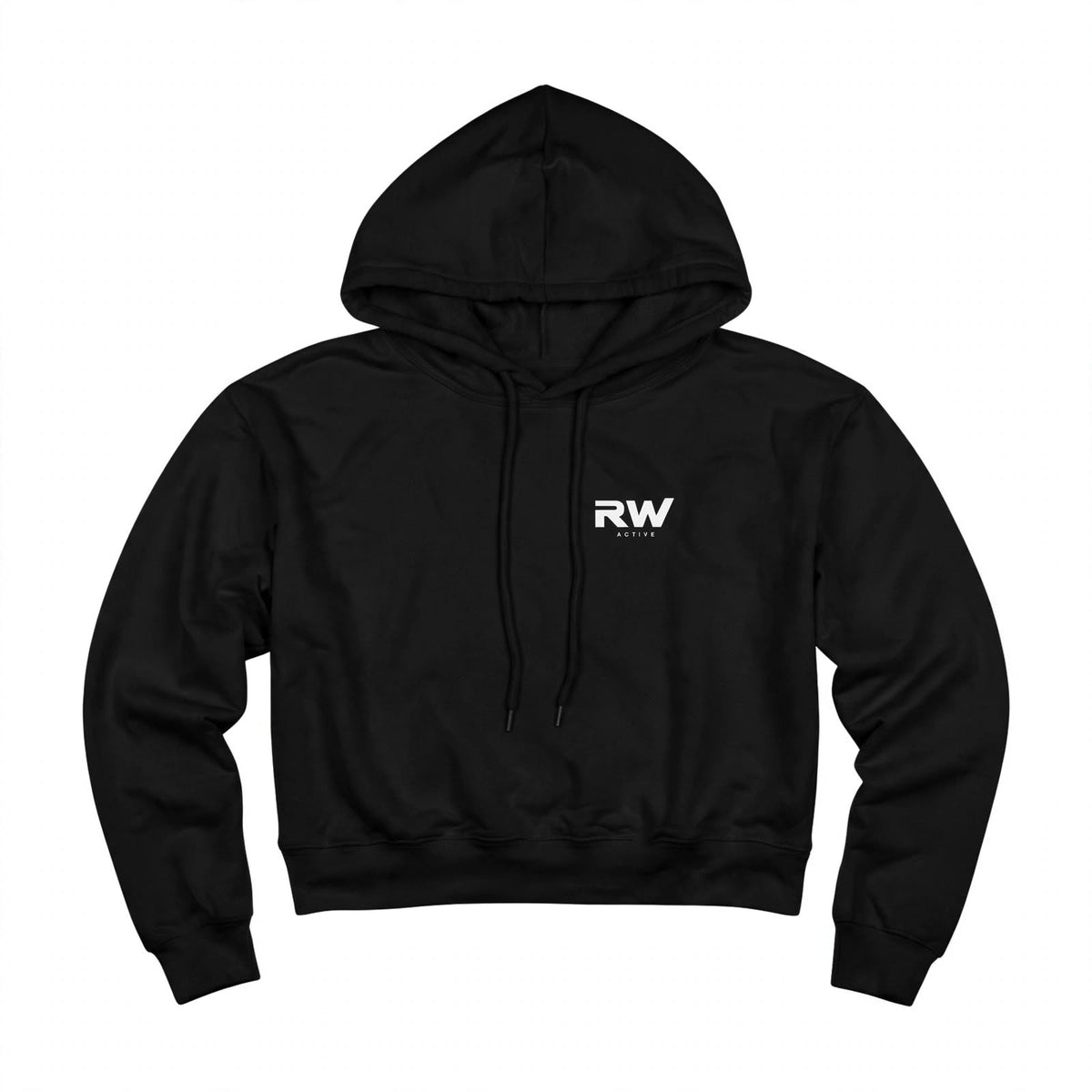 RW ACTIVE Women’s Everyday Crop Hoodie — Black — product image 6