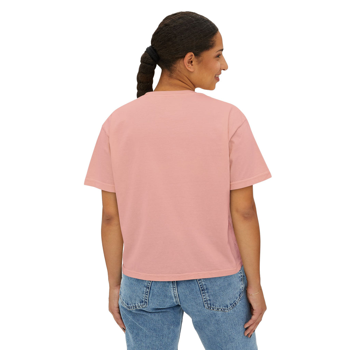 Faith Over Fear Boxy Tee — Pigment-Dyed Women's Graphic Shirt – product view 12