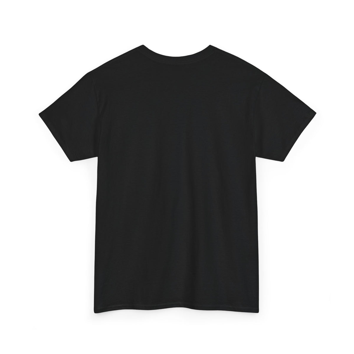 Plain black back of the Roland’s Ways Discipline Wins T-shirt.