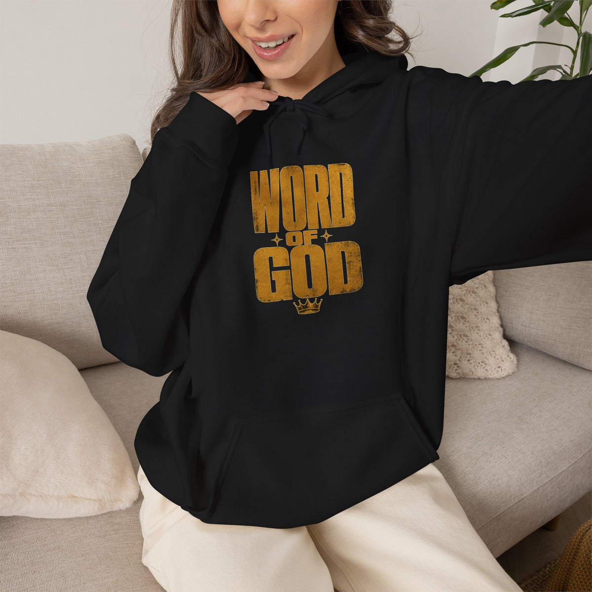Word of God Gold Crown Heavy Blend Hoodie