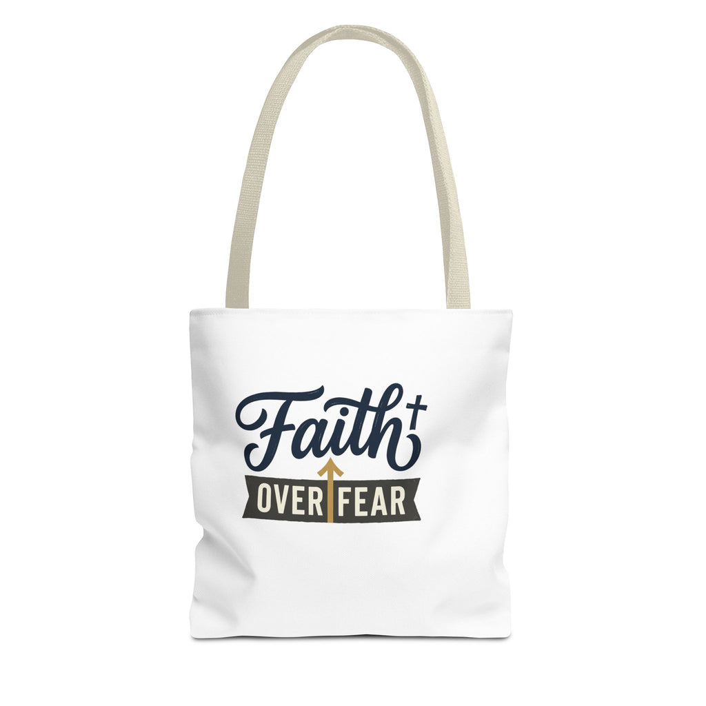 Faith Over Fear Tote Bag – Inspirational Christian Gift for Women – product view 4