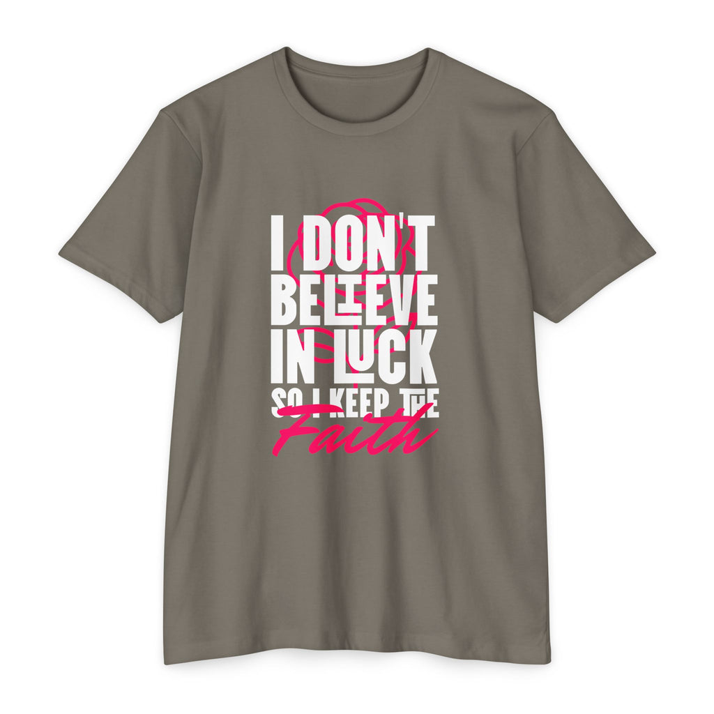Over Luck T-Shirt – Conviction Over Superstition – product view 12