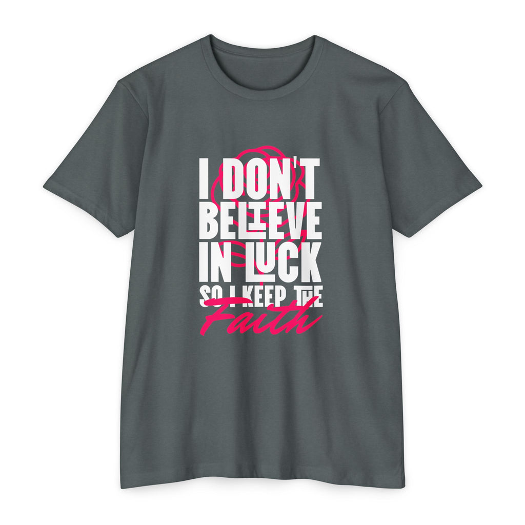 Over Luck T-Shirt – Conviction Over Superstition – product view 6
