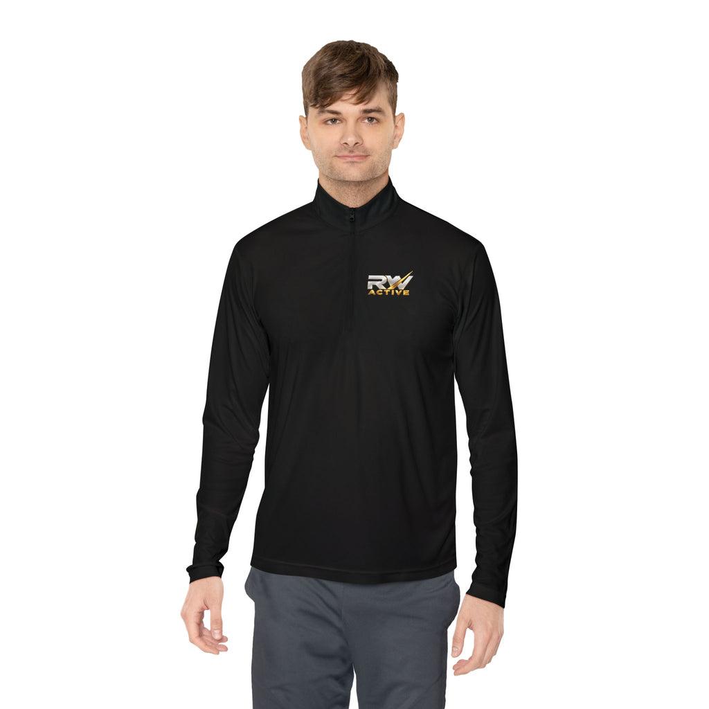 RW ACTIVE Essential Performance Quarter-Zip Pullover — Black