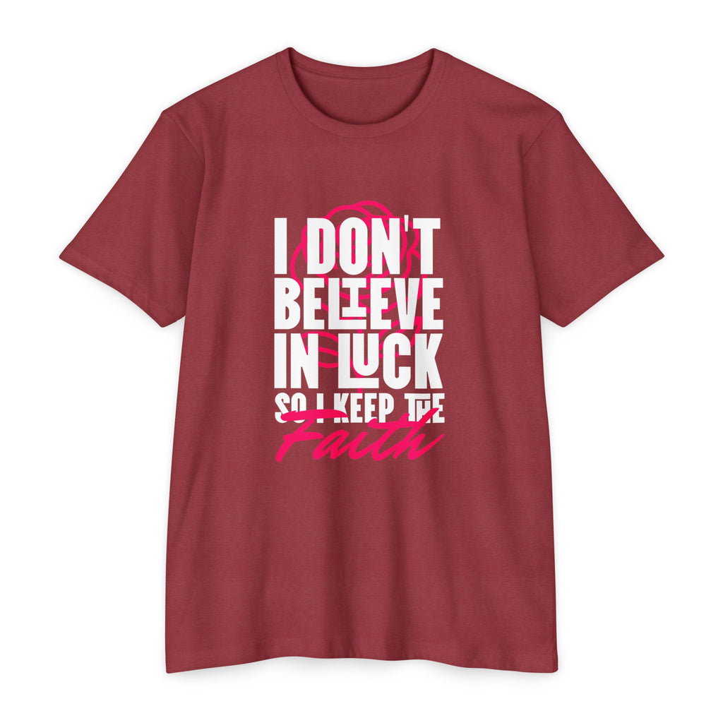Over Luck T-Shirt – Conviction Over Superstition – product view 10