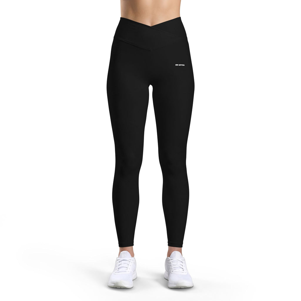 RW ACTIVE Women’s Luxe Crossover Leggings — Black — product image 5