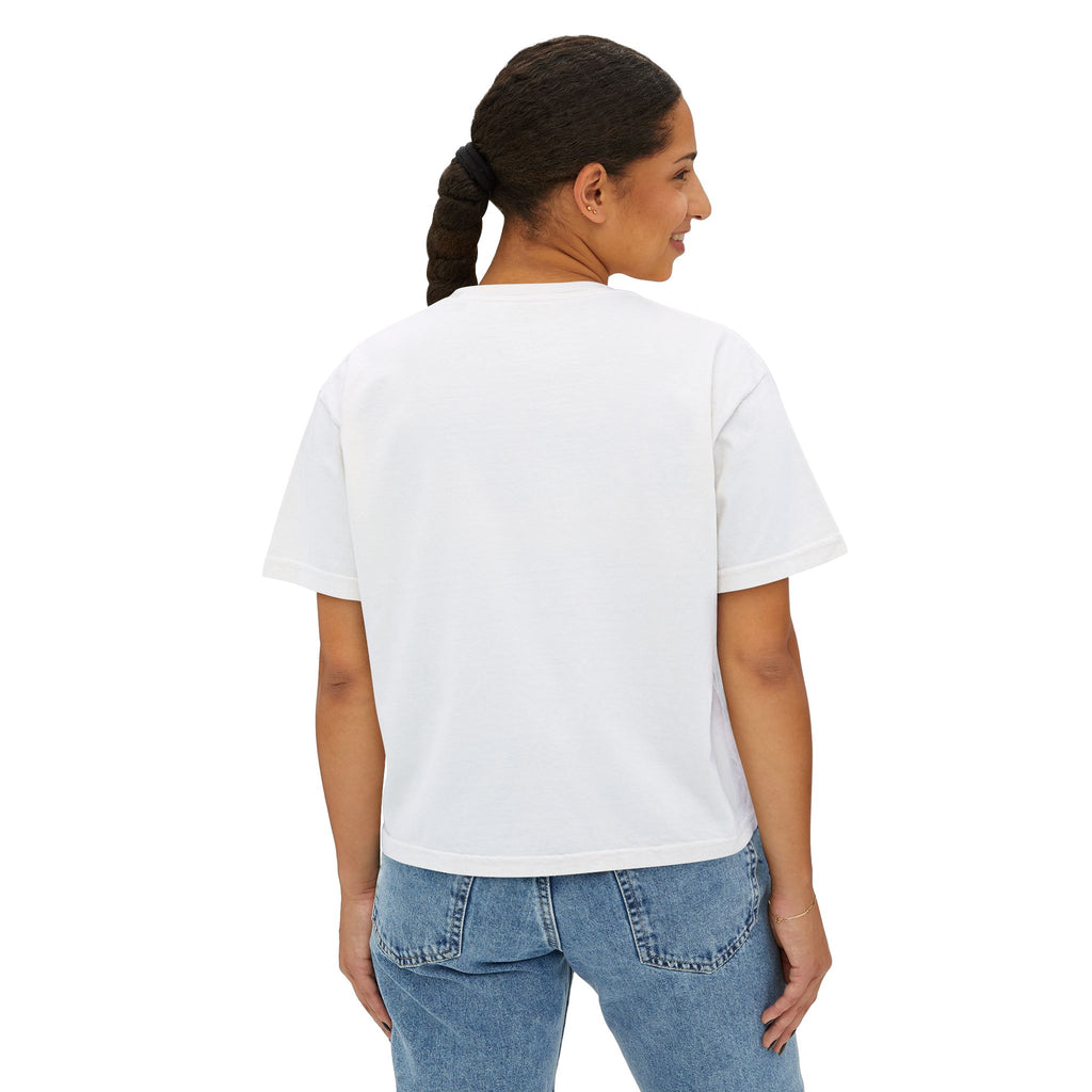 Faith Over Fear Boxy Tee — Pigment-Dyed Women's Graphic Shirt – product view 9