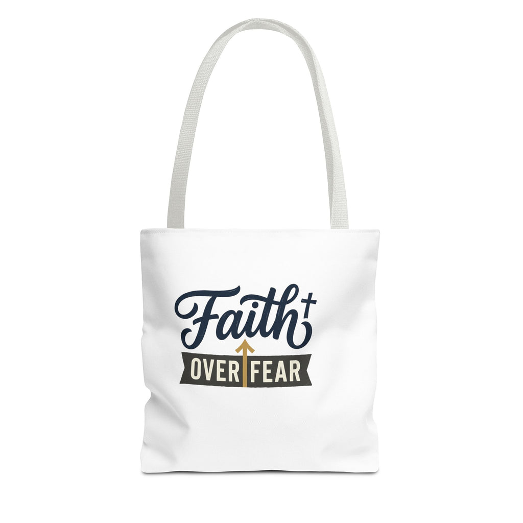 Faith Over Fear Tote Bag – Inspirational Christian Gift for Women – product view 3