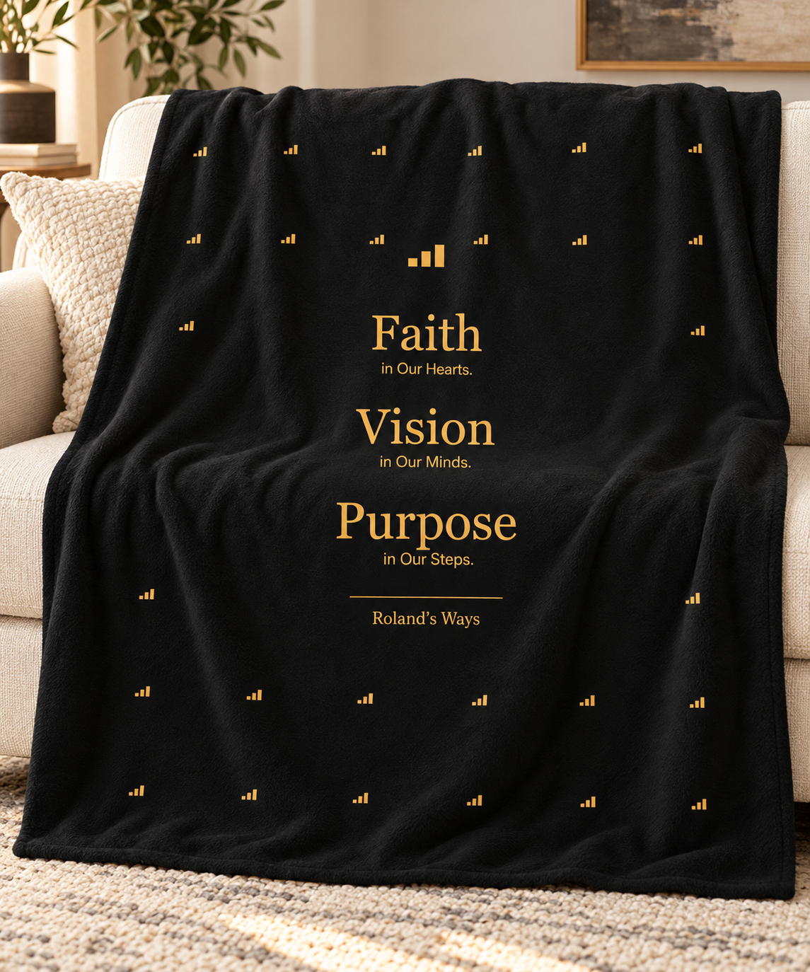 Roland’s Ways Signature Throw Blanket — 50 × 60 in — product image 3