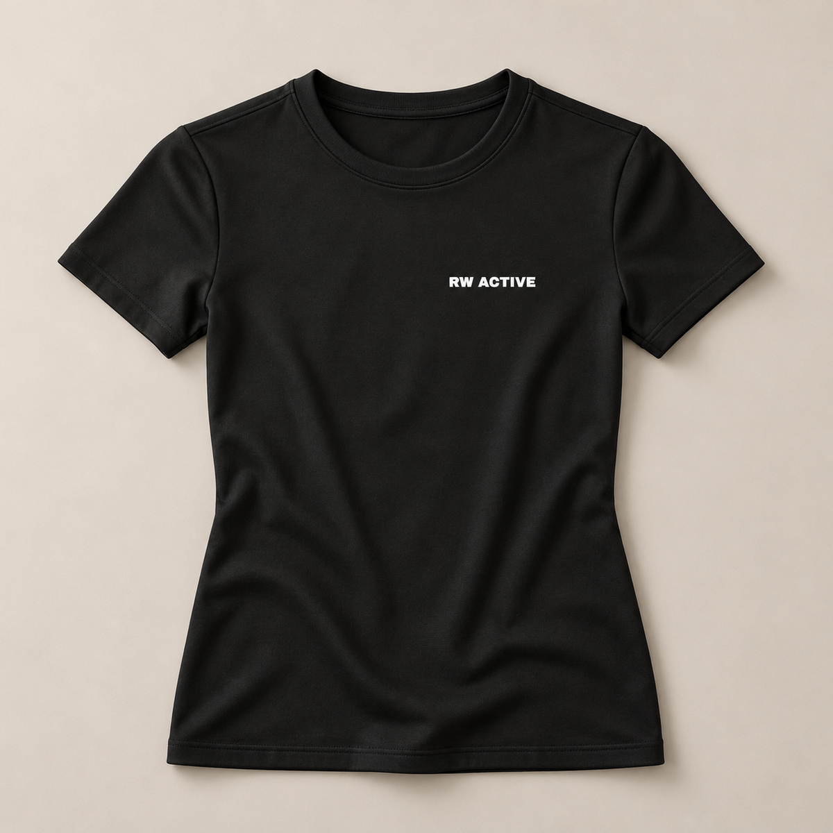 RW ACTIVE Women’s Luxe Fitted Tee — Black — product image 5