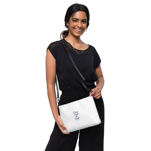 Carry Your Story Crossbody Bag – Convertible Faux Leather Purse – Product mockup