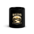 Faith for the Journey Black Glossy Mug, 11 oz front view