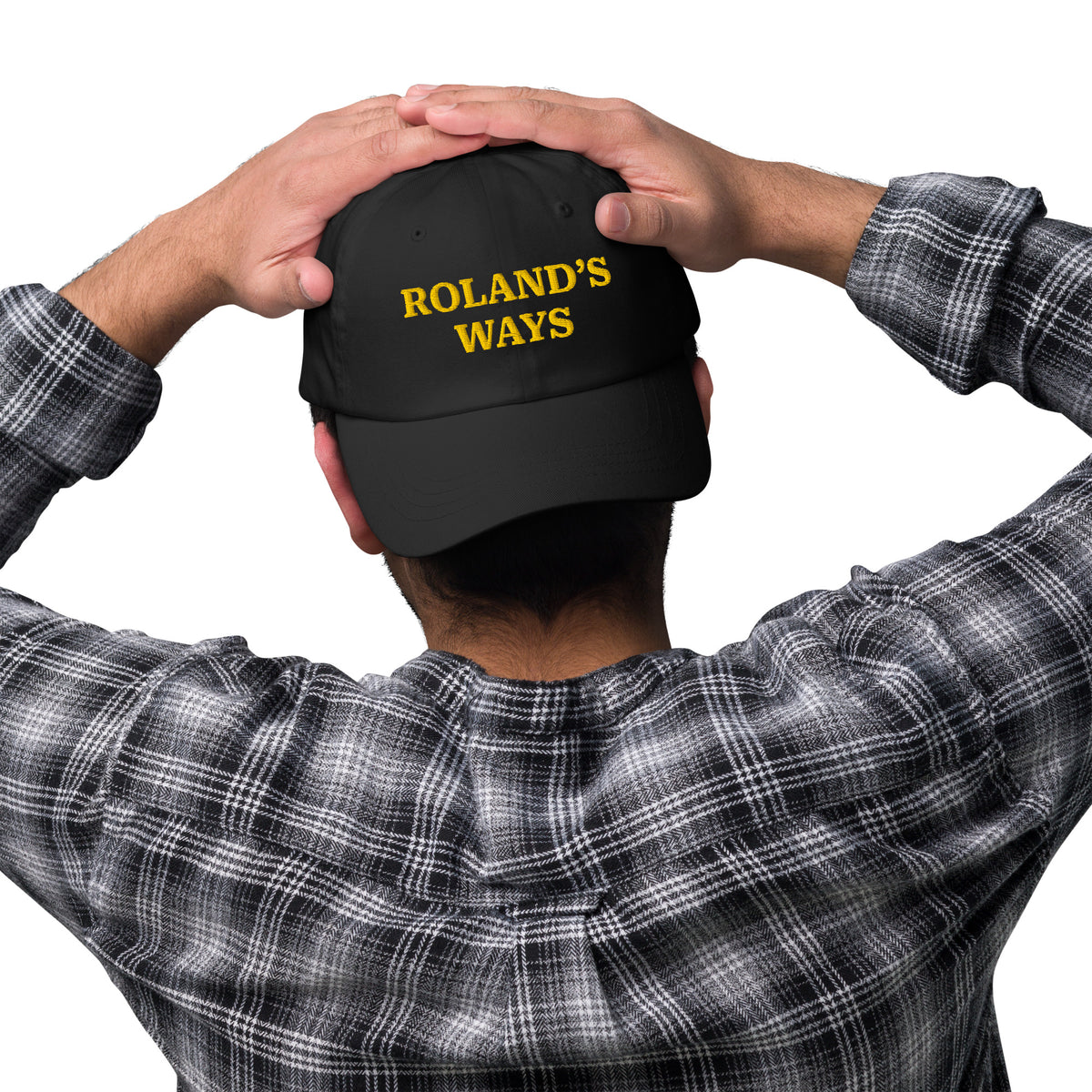 Roland’s Ways Gold Embroidered Classic Cap, alternate front view