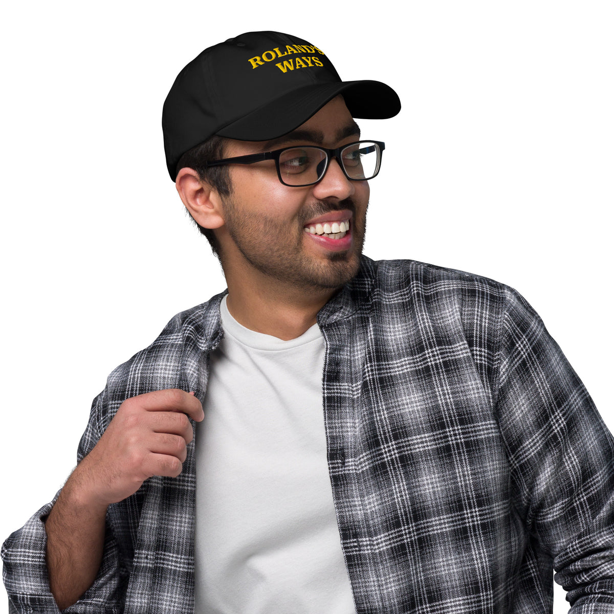 Black Roland’s Ways classic cap, alternate right side view