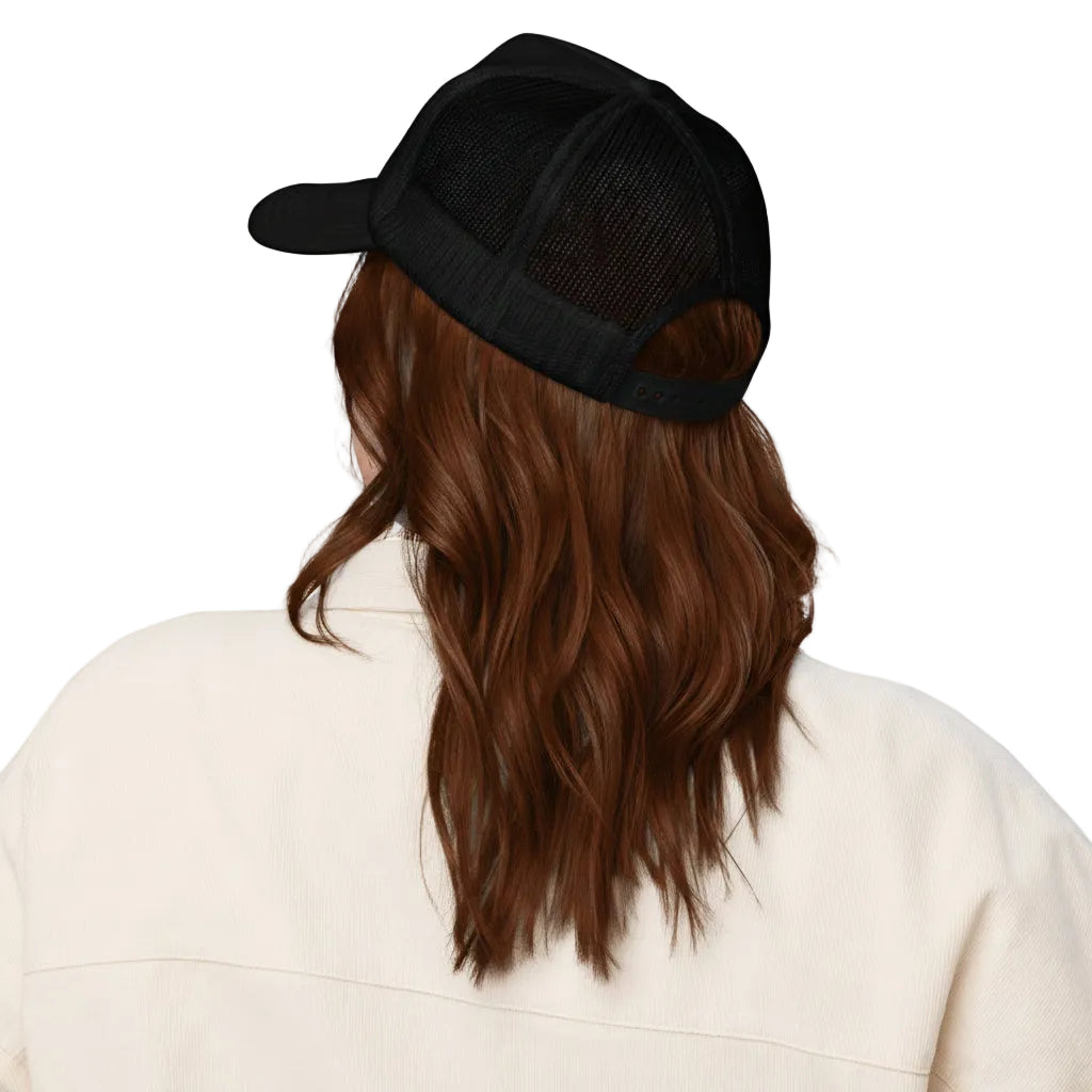 Roland’s Ways Trucker Hat | Classic Foam Front Snapback Cap – Product mockup