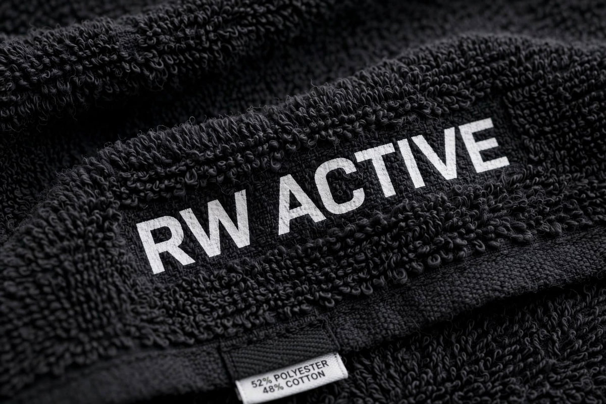 RW ACTIVE Everyday Gym Towel — Black — product image 6