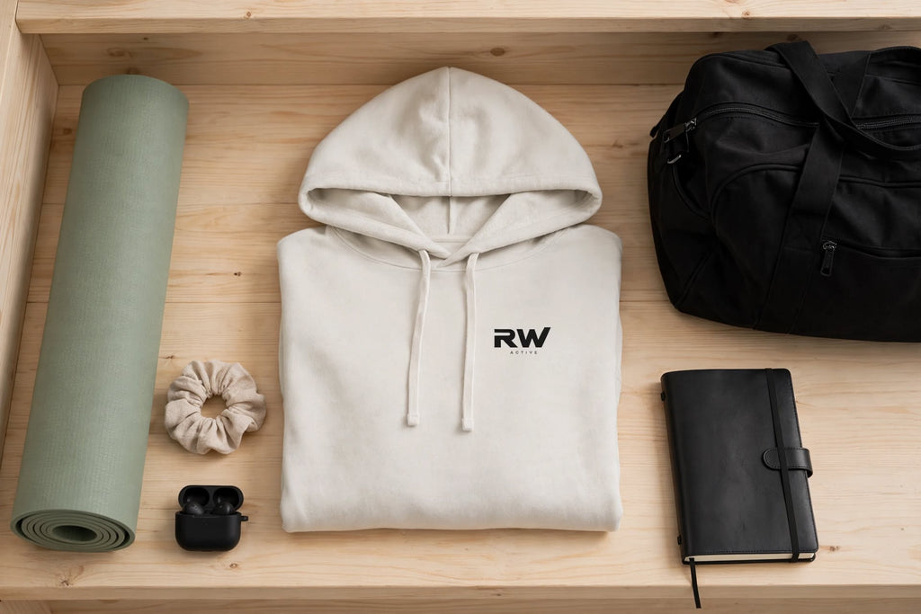 RW ACTIVE Women’s Everyday Crop Hoodie — Bone — product image 9
