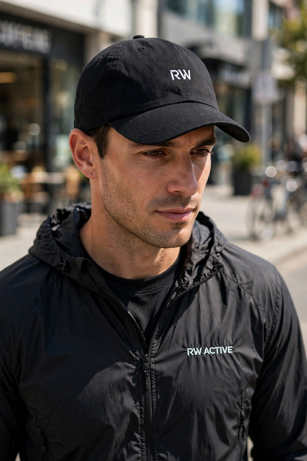 RW ACTIVE Everyday Embroidered Cap — Black — product image 2