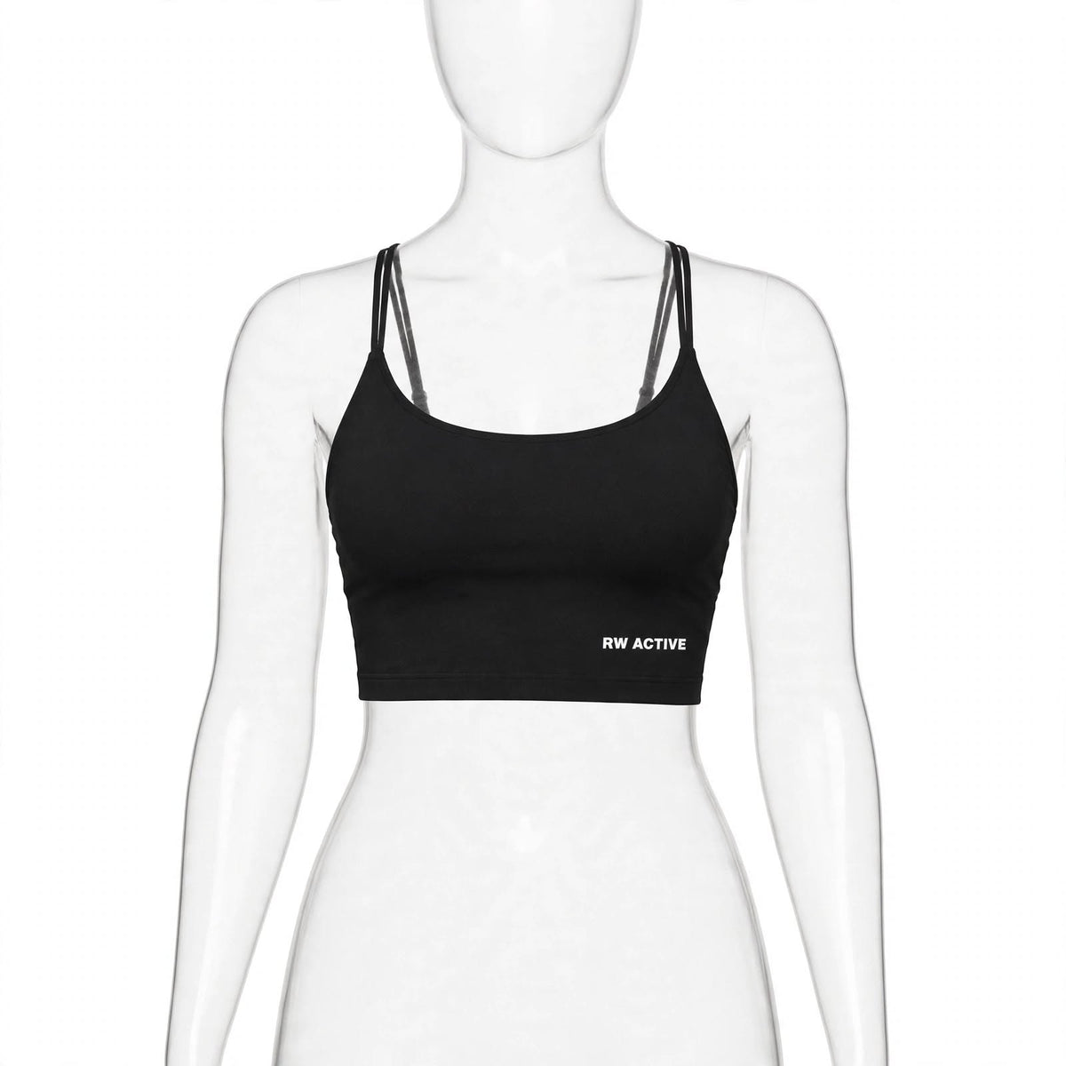 RW ACTIVE Women’s Luxe Sports Bra — Black — product image 6