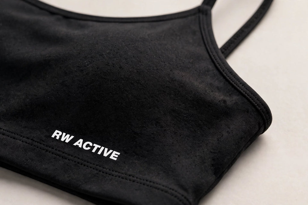 RW ACTIVE Women’s Luxe Sports Bra — Black — product image 7