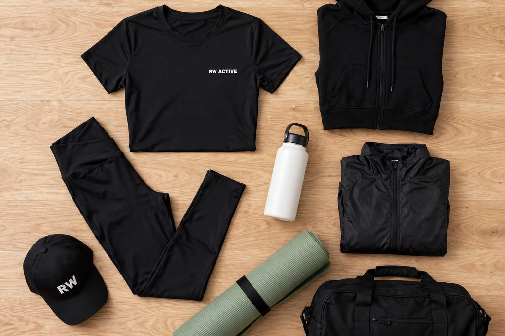 RW ACTIVE Women’s Luxe Fitted Tee — Black — product image 10