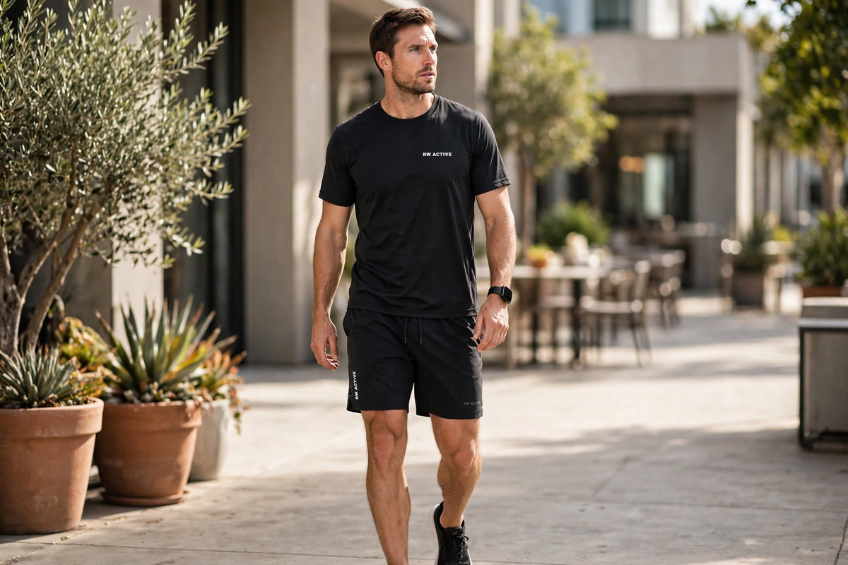RW ACTIVE Men’s Performance Tee — Black — product image 8