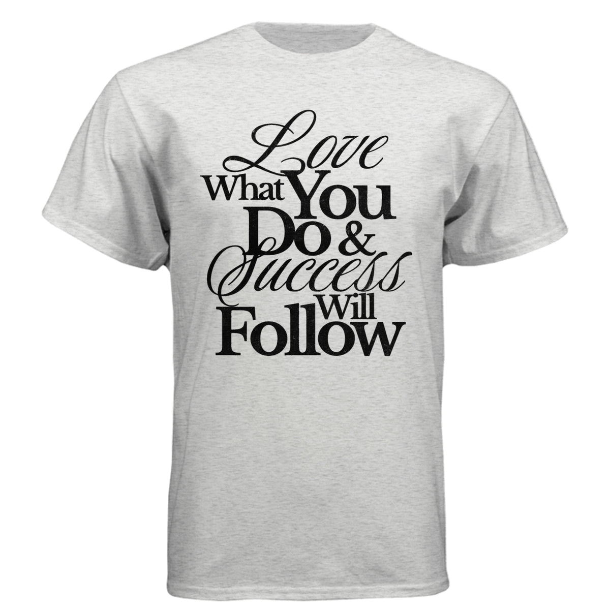 Success Will Follow Tee – HEATHER WHITE - 6010 - FRONT
