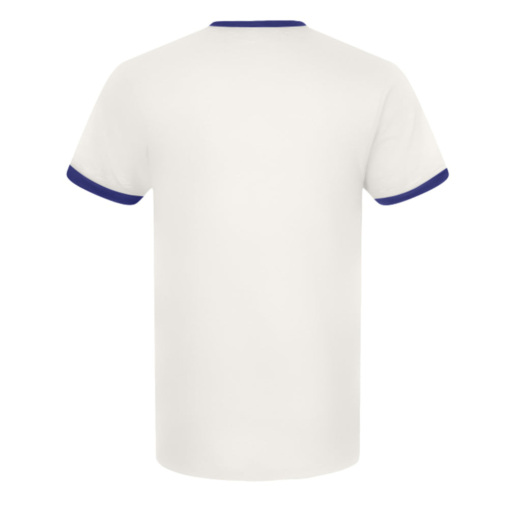 Roland’s Ways Fine Jersey Ringer Tee – Vintage White/ Inked India - 246 - BACK
