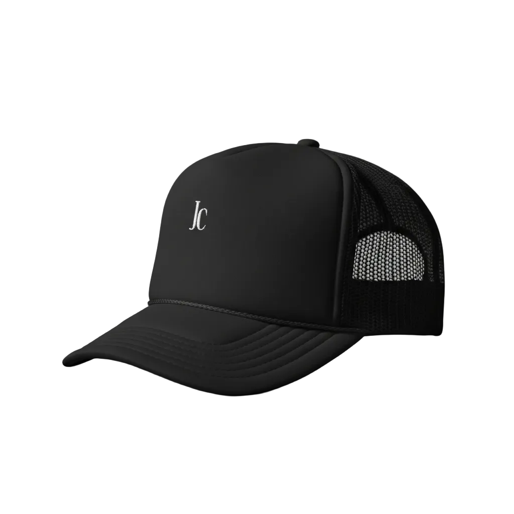 Roland’s Ways Trucker Hat | Classic Foam Front Snapback Cap – Product Side