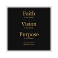 Three-inch signature sticker with white edge — supplier preview