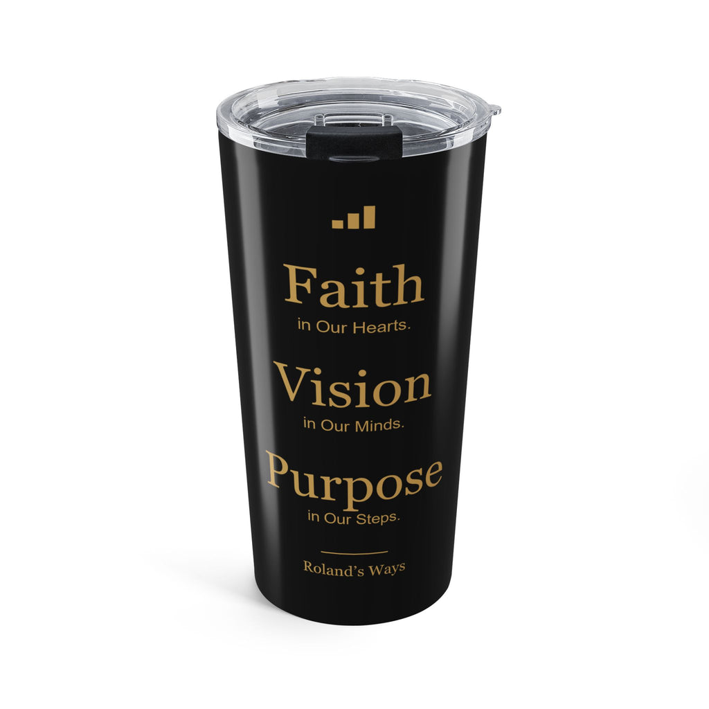 Roland’s Ways black and gold 20 oz signature tumbler supplier preview