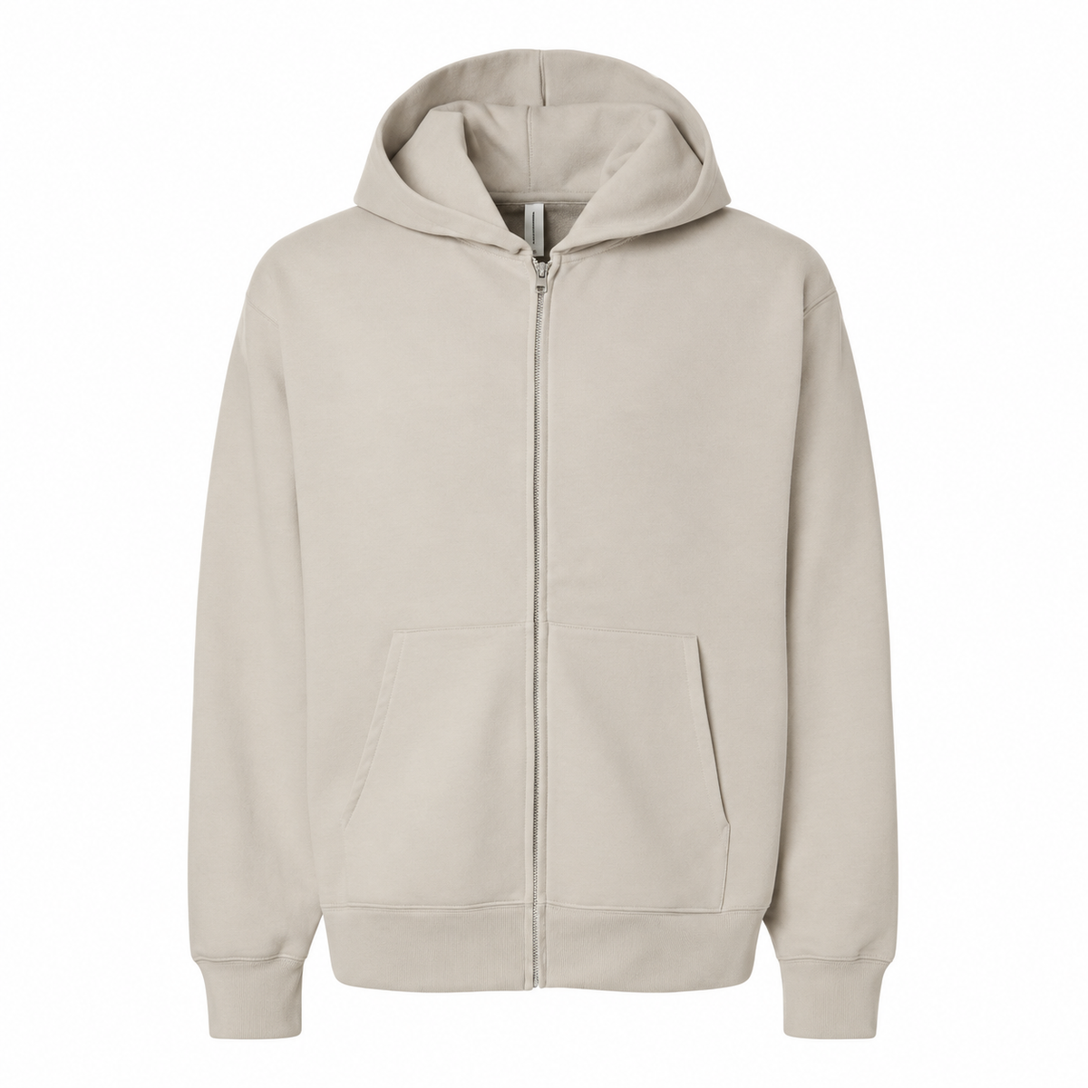 RW ACTIVE Dust heavyweight full zip hoodie — unprinted front view