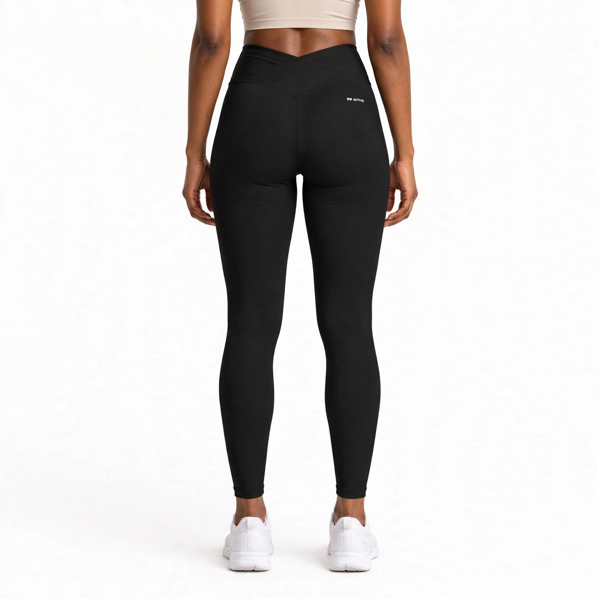 RW ACTIVE Women’s Luxe Crossover Leggings — Black — product image 9