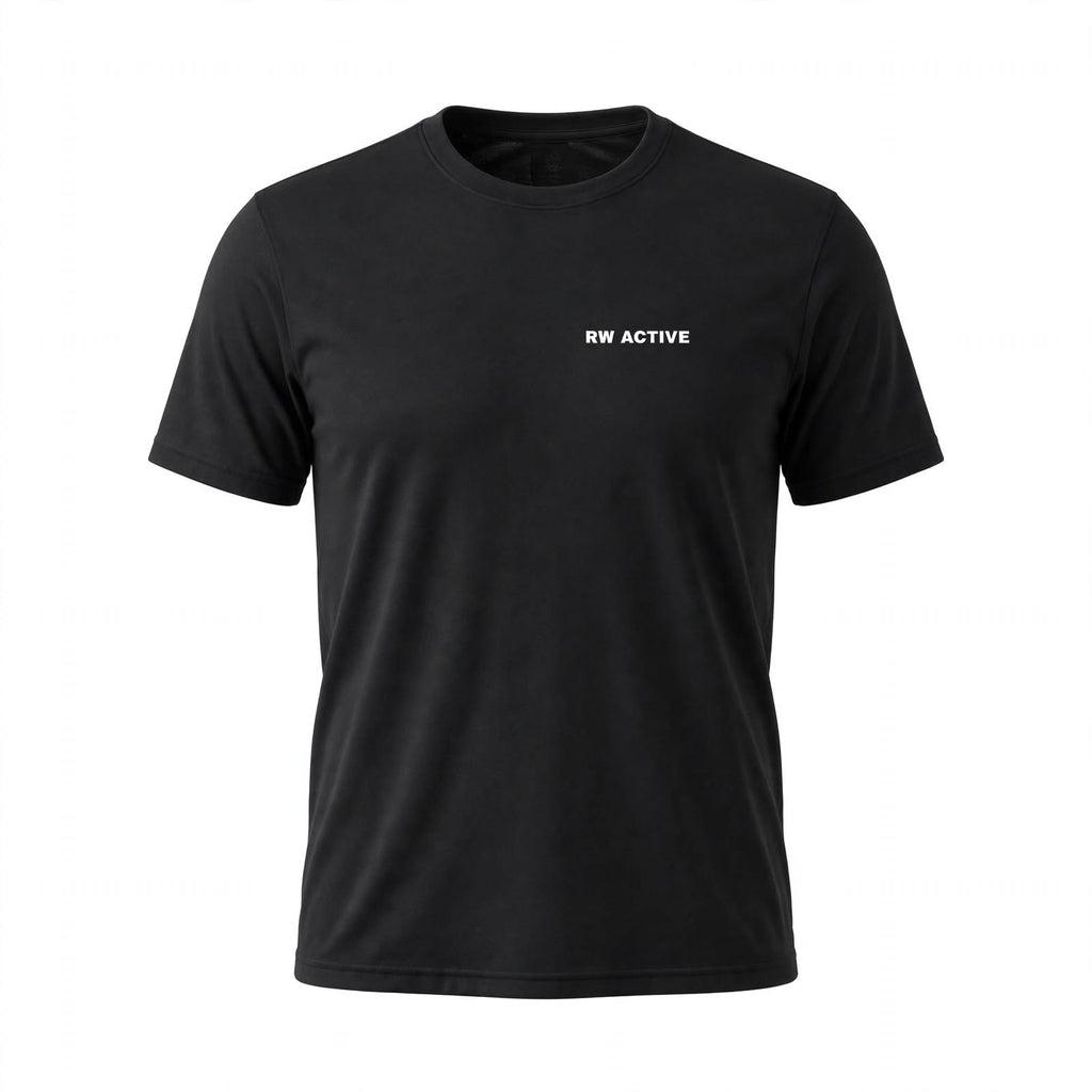 RW ACTIVE Men’s Performance Tee — Black — product image 1