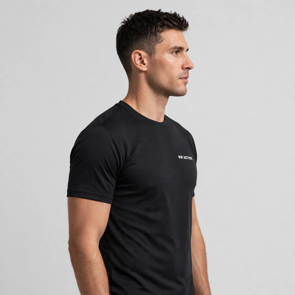 RW ACTIVE Men’s Performance Tee — Black — product image 4