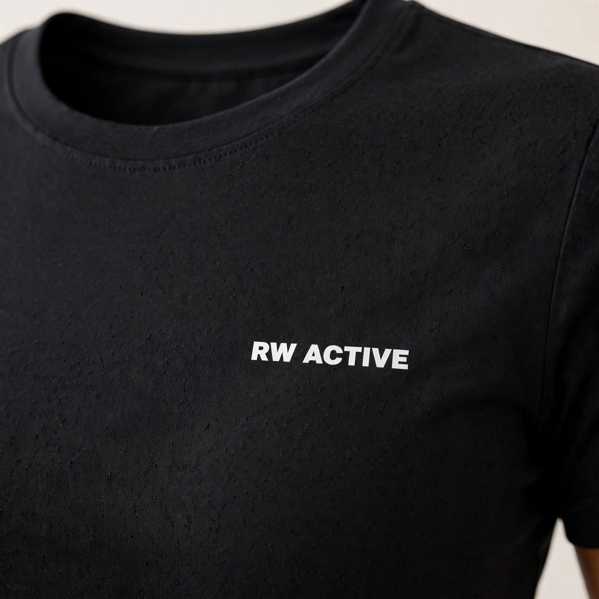 RW ACTIVE Women’s Luxe Fitted Tee — Black — product image 8
